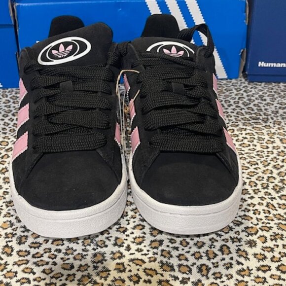NEW Adidas ORIGINALS CAMPUS 00s Women's Shoes BLK WHITE PINK US Size 8 Authentic - Picture 6 of 7